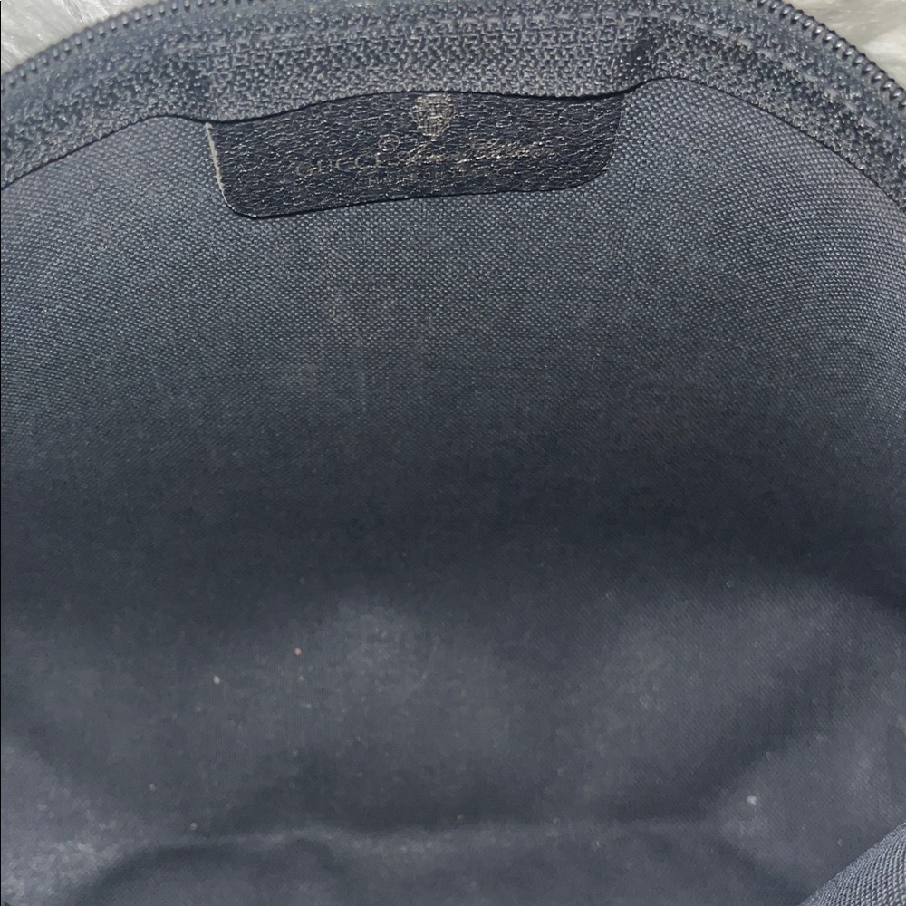 Vintage Gucci Black GG Supreme Monogram Clutch Crossbody Chain Bag - Picture 11 of 12